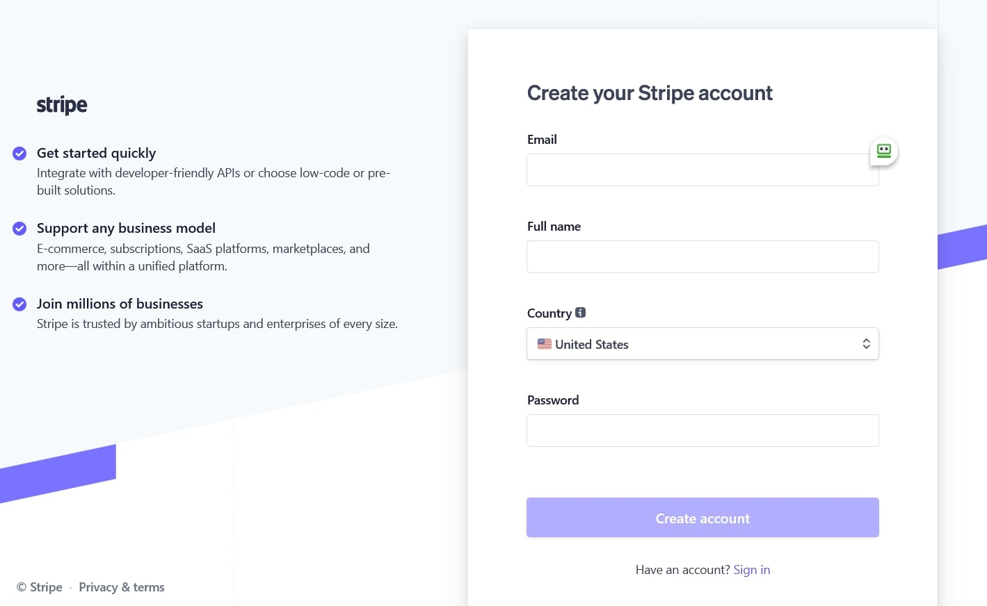 register for stripe register for stripe